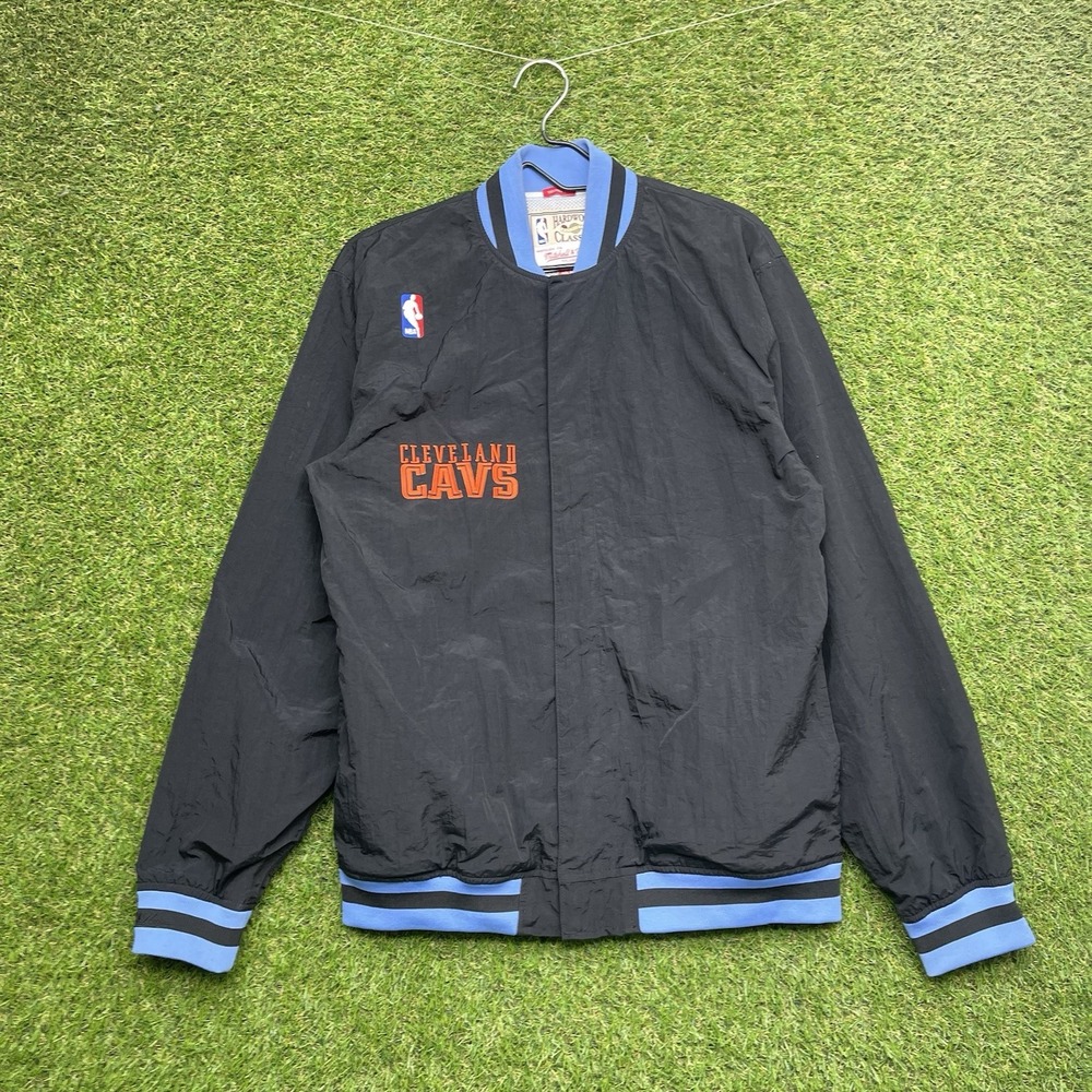 Cleveland Cavs Mitchell and Ness Jacket Mens Medium 40 Authentic Warm Up Zip Up
